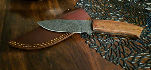 Customer photo review of Mystery Damascus Knife