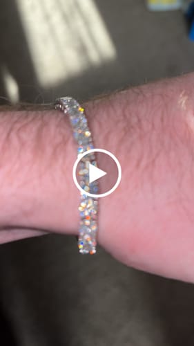 Customer video review of Moissanite Tennis Bracelet 14K Gold (ALL SIZES)