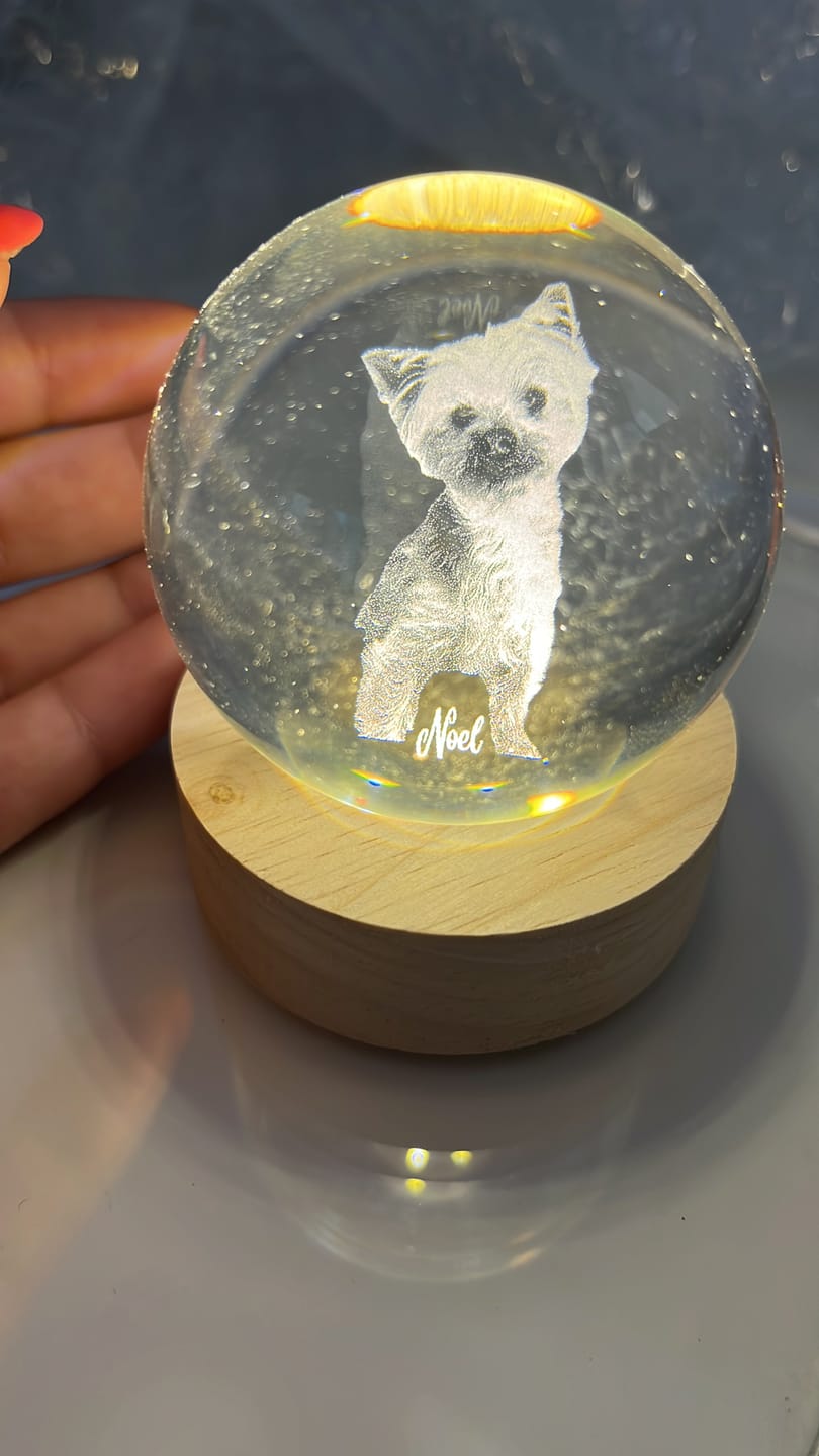 Customer photo review of Esfera de Cristal