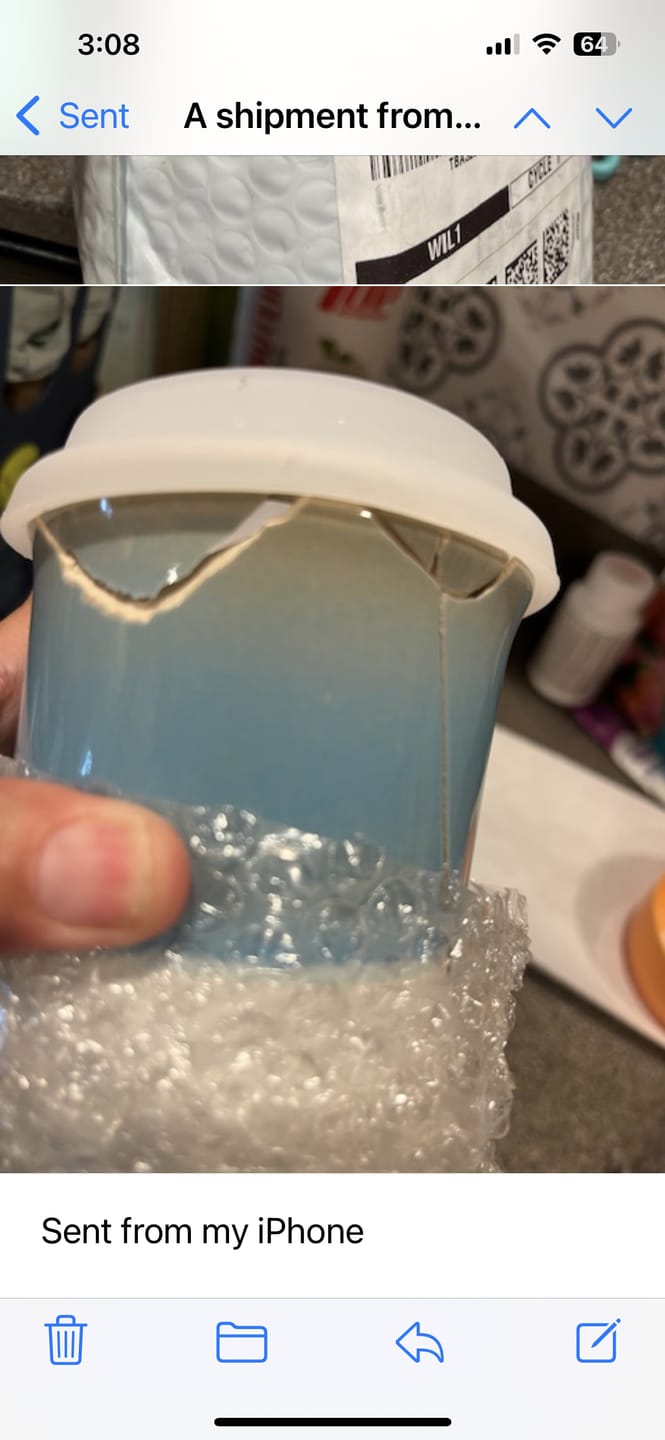 Customer photo review of Lagoon Cup 16oz