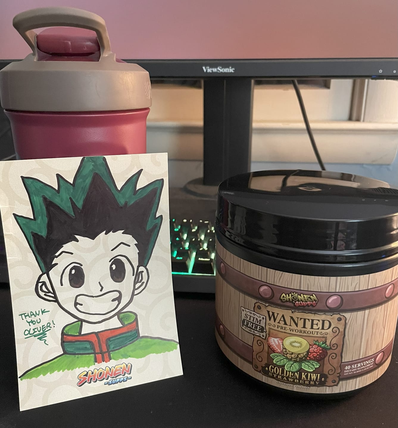Customer photo review of WANTED Stim-Free Pre-Workout