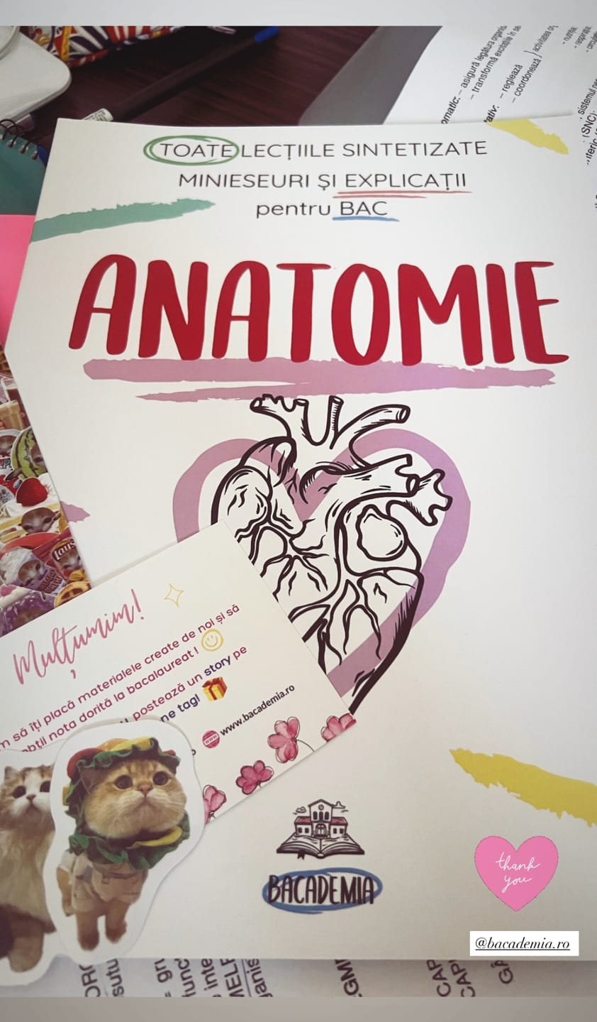Customer photo review of Carte Anatomie Bacalaureat (Biologie clasele XI-XII) Bacademia