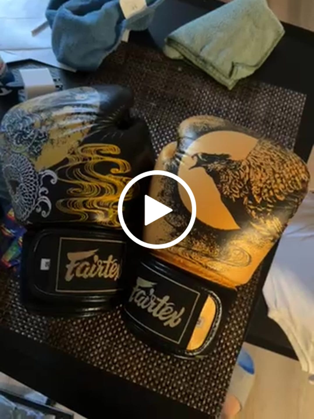 Customer video review of Fairtex BGV26 Harmony Size Premium Muay Thai Boxing Glove - Limited Edition