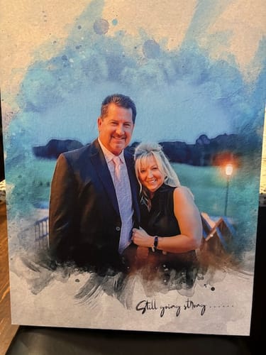 Customer photo review of Personalized photo Painting