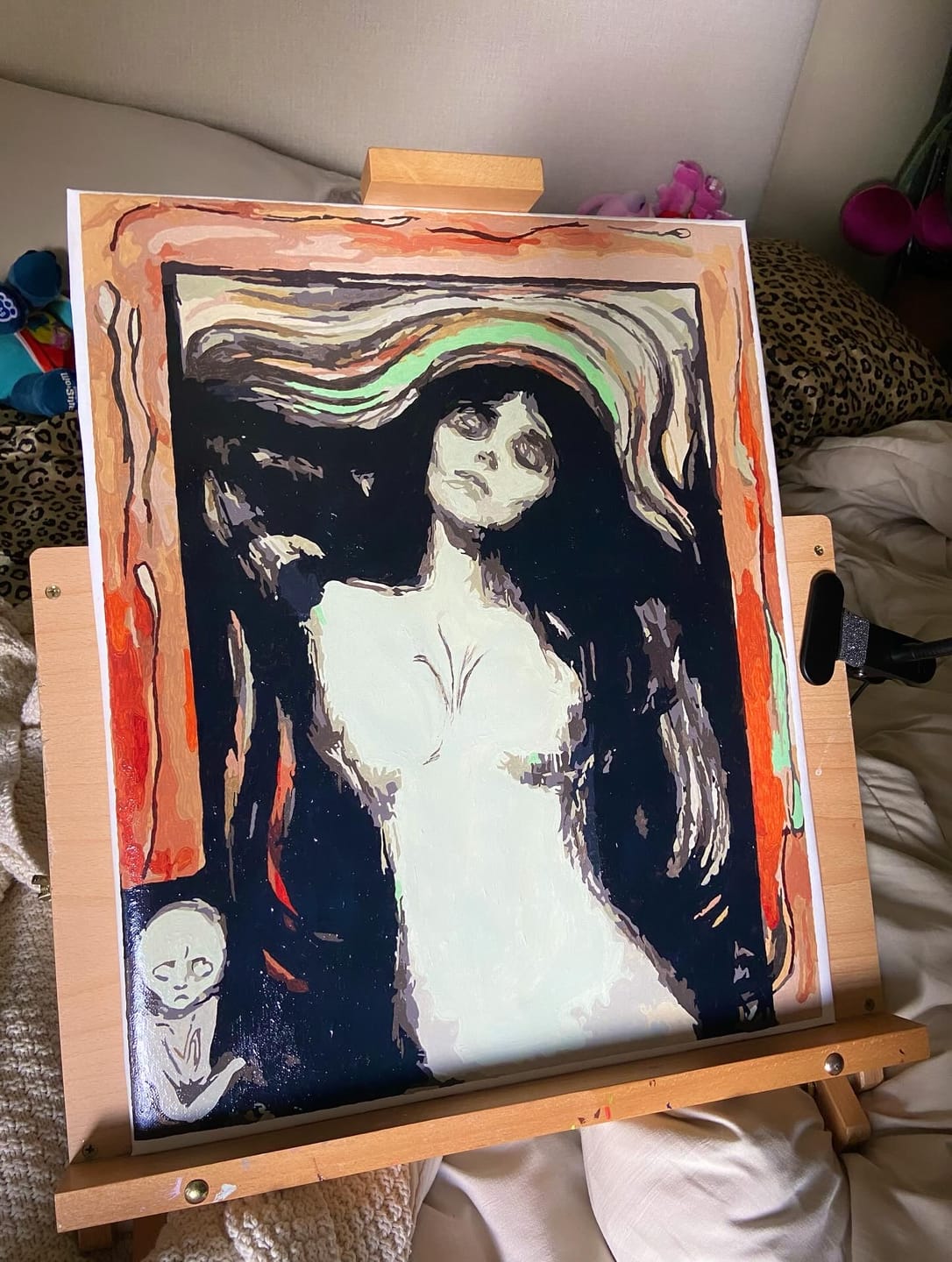 Customer photo review of Paint by Numbers - Madonna | Edvard Munch