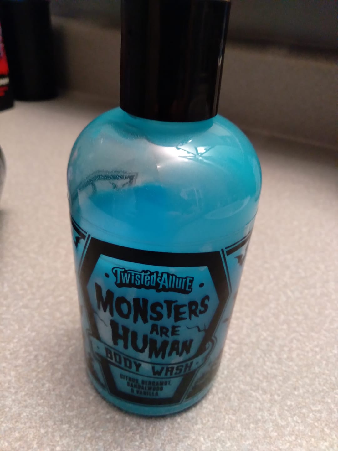 Customer photo review of Monsters Are Human Body Wash