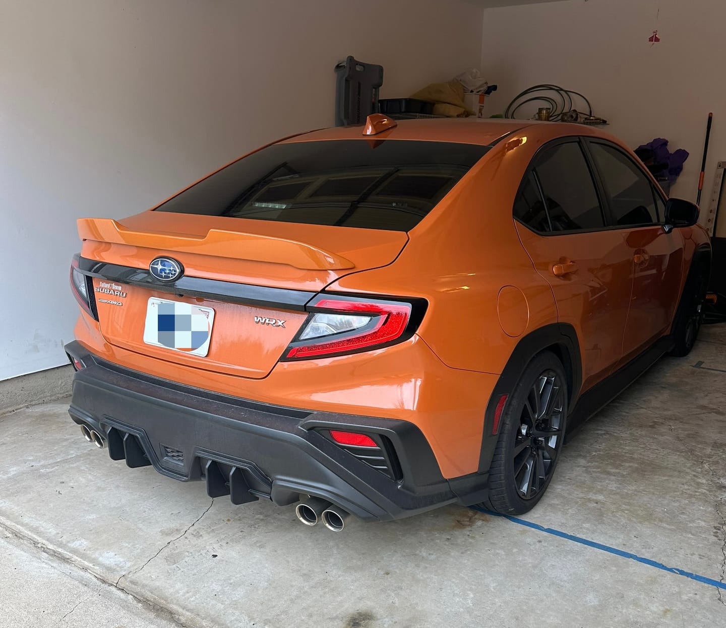 Customer photo review of 2022-Up Subaru WRX Add On Rear Bumper Diffuser