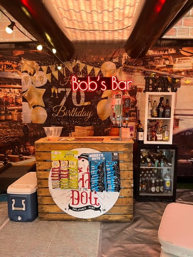 Customer photo review of Custom Neon: Bob’s Bar