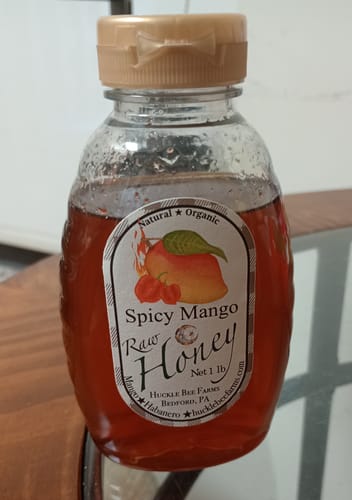 Customer photo review of Spicy Mango  Infused Honey