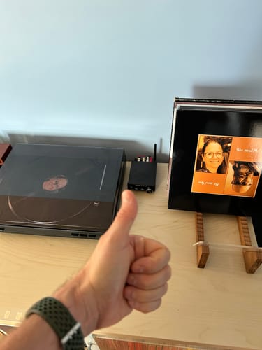 Customer photo review of Custom Vinyl Records
