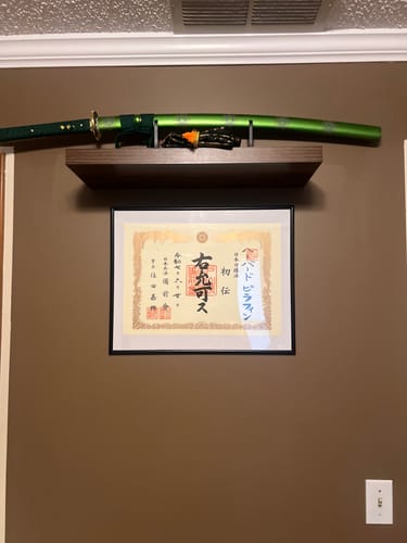 Customer photo review of Suigyoku Katana 翠玉