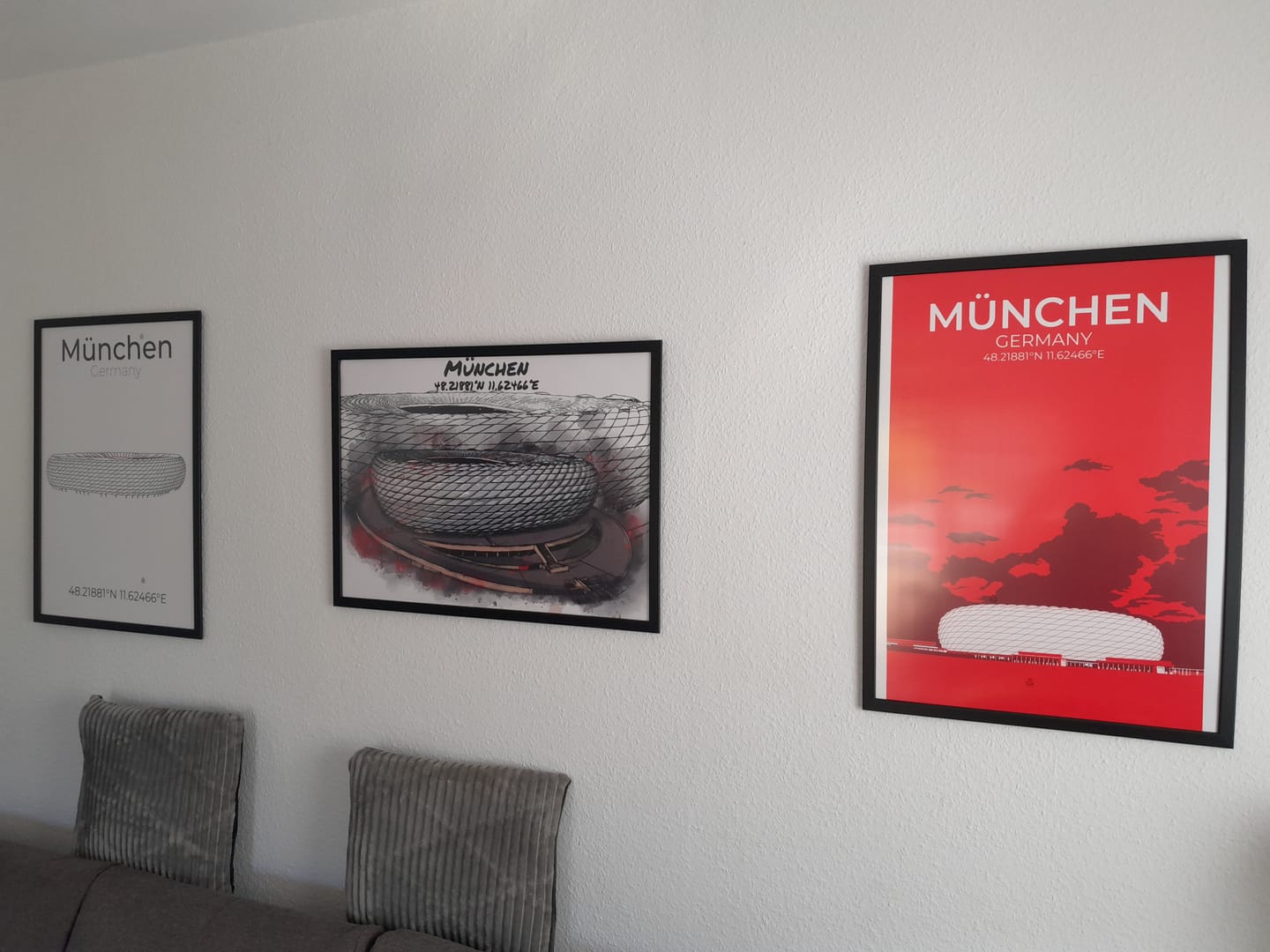 Customer photo review of Stadion Poster München Art Print
