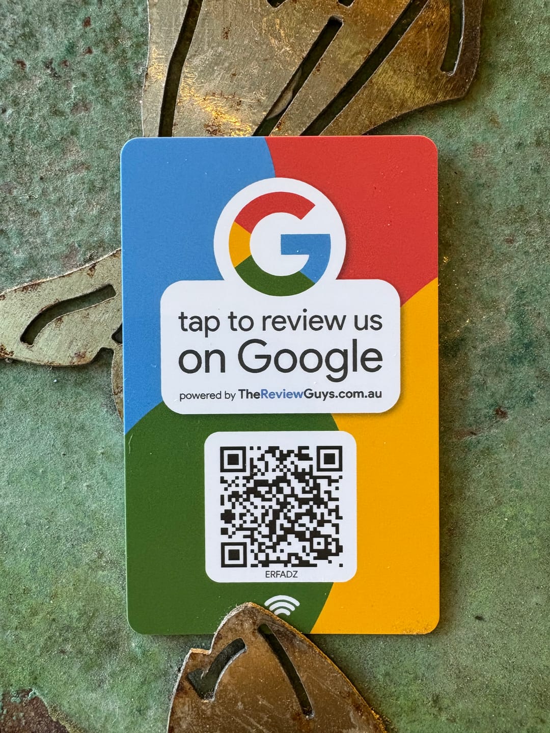 Customer photo review of Google Review NFC Card + QR Code
