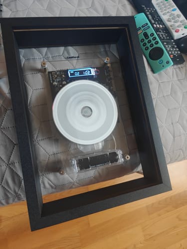 Customer photo review of M1 Music Frame CD Player With Bluetooth