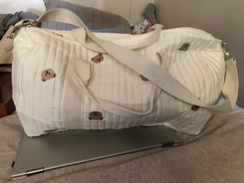 Customer photo review of Mom Essentials Duffle Tote Bag