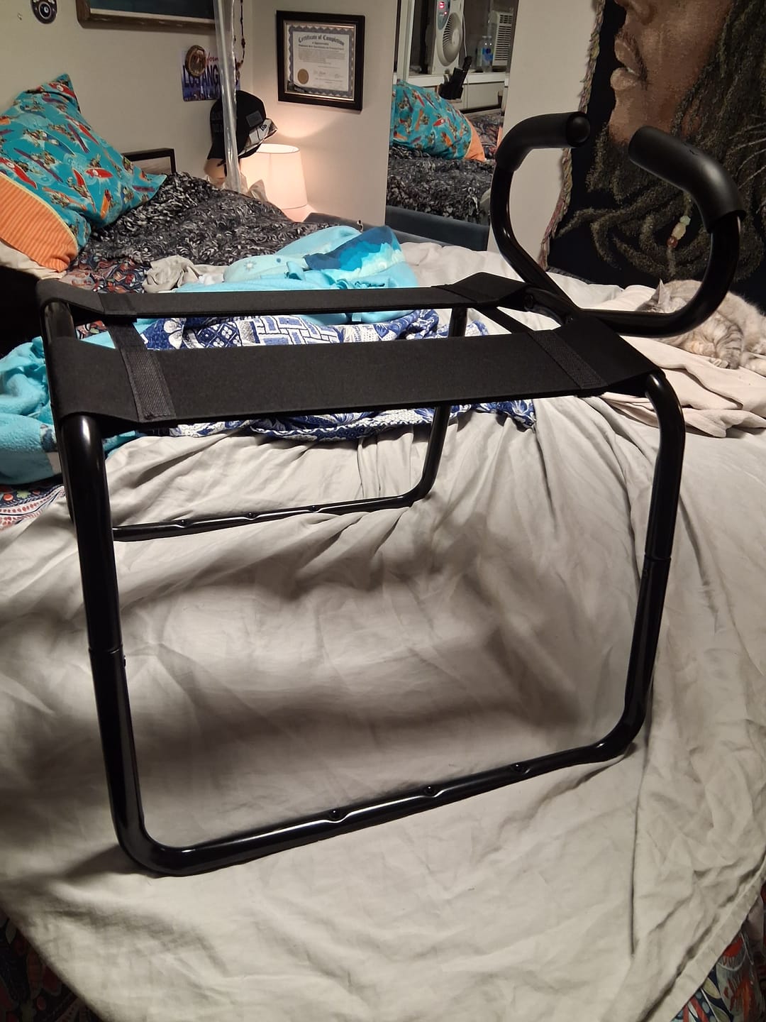 Customer photo review of Bangin Bench EZ-Ride Sex Stool with Handles