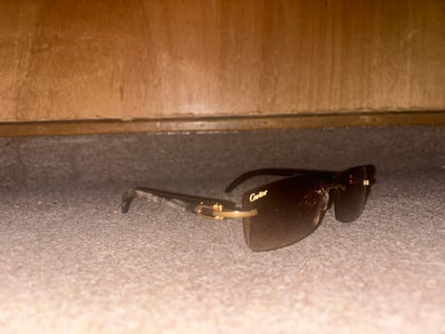 Customer photo review of Rimless buffs Sunglasses Detroit style