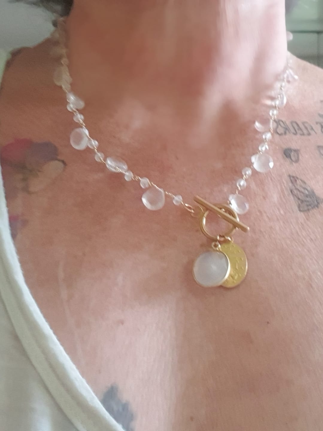 Customer photo review of Collier Giardino di Rose - "Jardin d'Hiver"