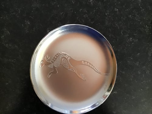 Customer photo review of 6" Plate - Kangaroo
