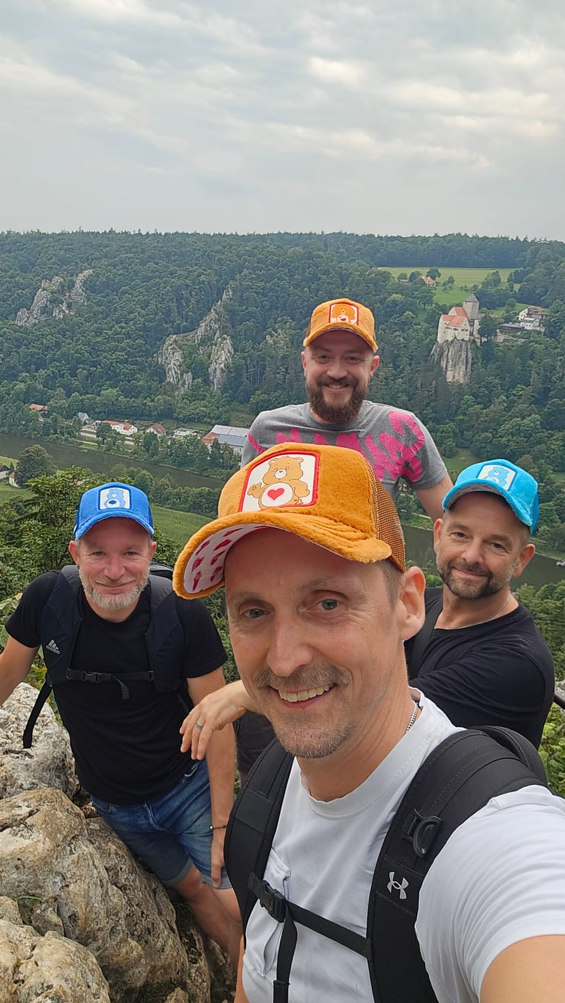 Customer photo review of OVERLORD X Care Bears:  Grumpy Bear Trucker Cap