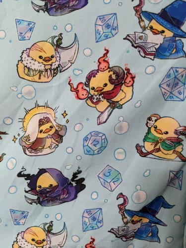 Customer photo review of DnD Classes Rubber Ducks Button Up Shirt