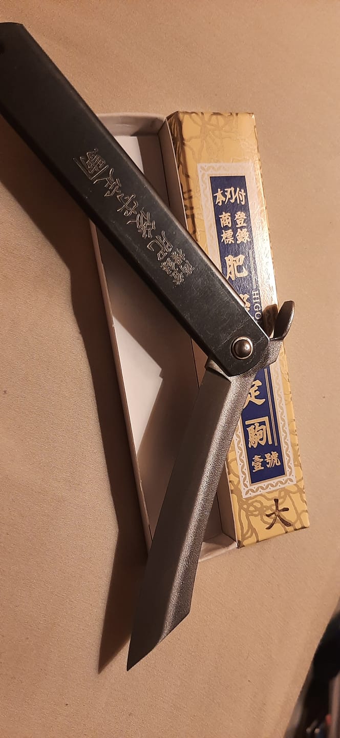 Customer photo review of HIGONOKAMI Zenkou Japansk Foldekniv 120mm