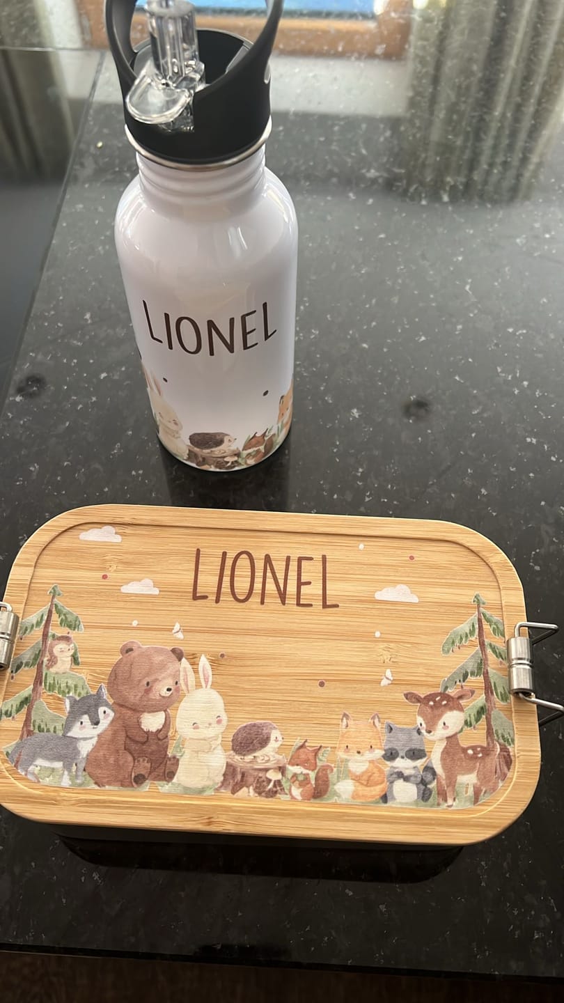 Customer photo review of Schulset & Kita Starterset: Brotdose mit Trinkflasche für Kinder