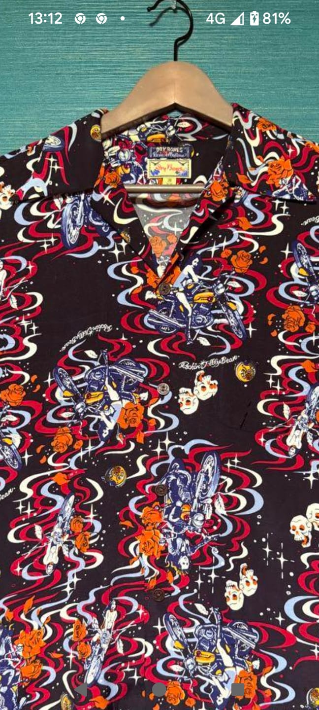 Customer photo review of 江戸時代「妖怪尽くし図鑑」浮世絵アロハシャツ