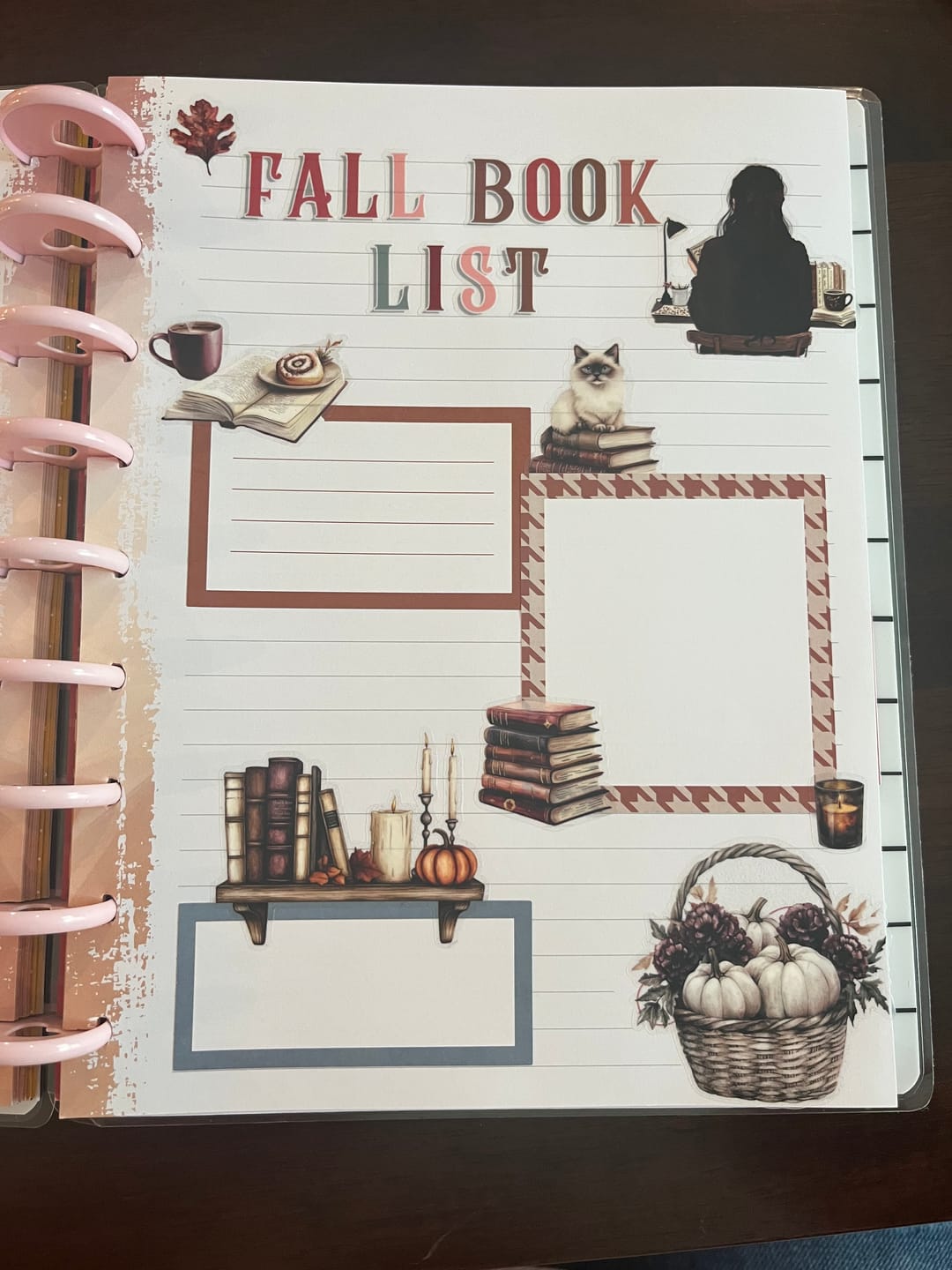 Customer photo review of Fall Book Club Pre-cut PET Tape