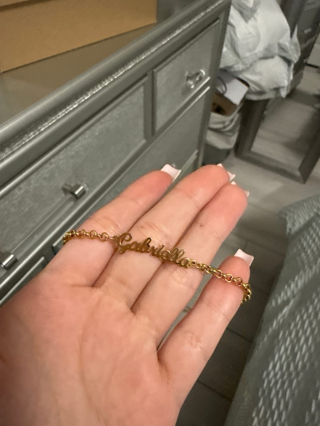 Customer photo review of Custom Name Bracelet