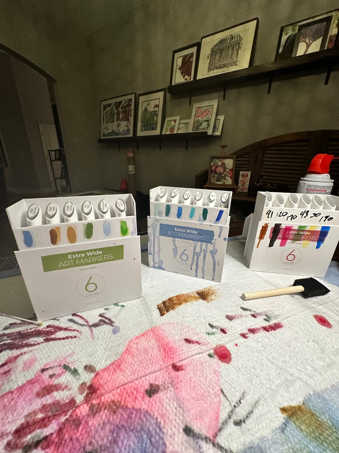 Customer photo review of Ohuhu Molokai Four Tones Extra-wide Tip Alcohol Art Markers