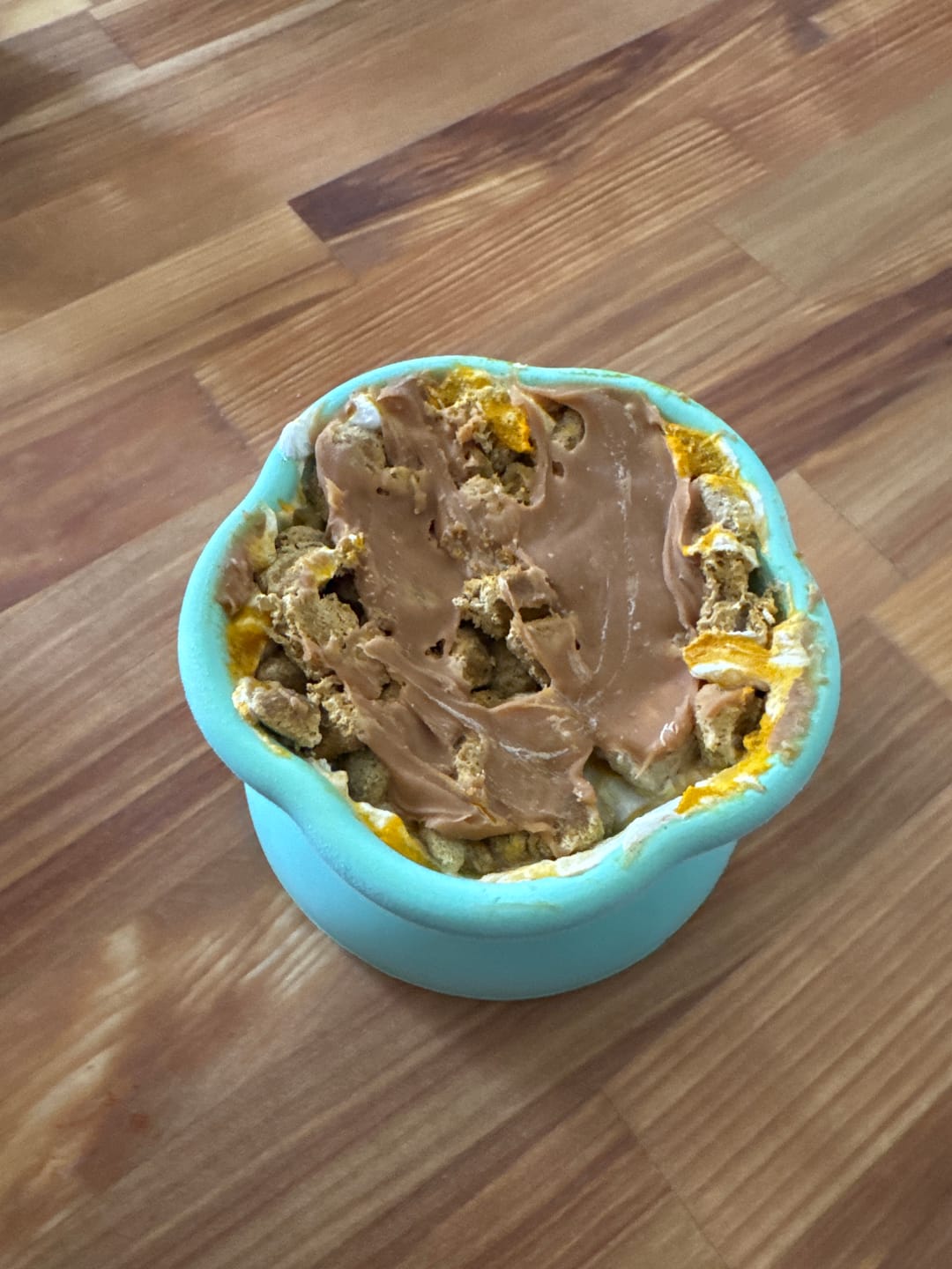 Customer photo review of Freezflower Cup -  Frozen Treat Cup for Calm, Happy Dogs