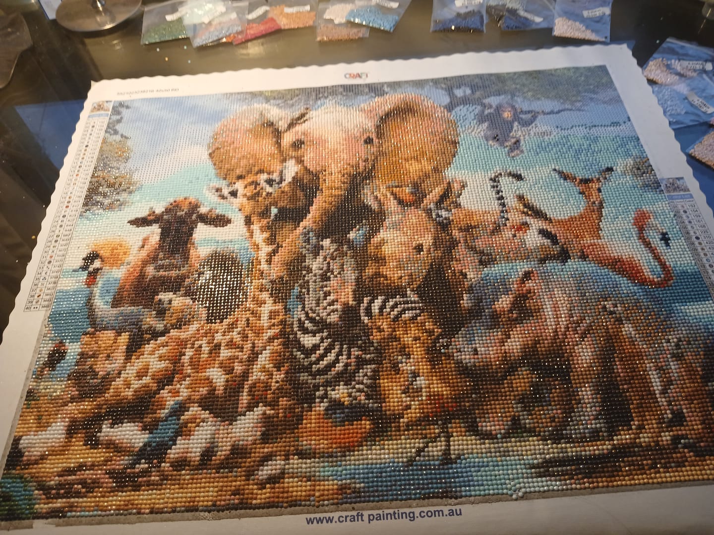 Customer photo review of 2019 Dream Landscape Tree Sky 5d Diamond Painting Cross Stitch Kits VM8303
