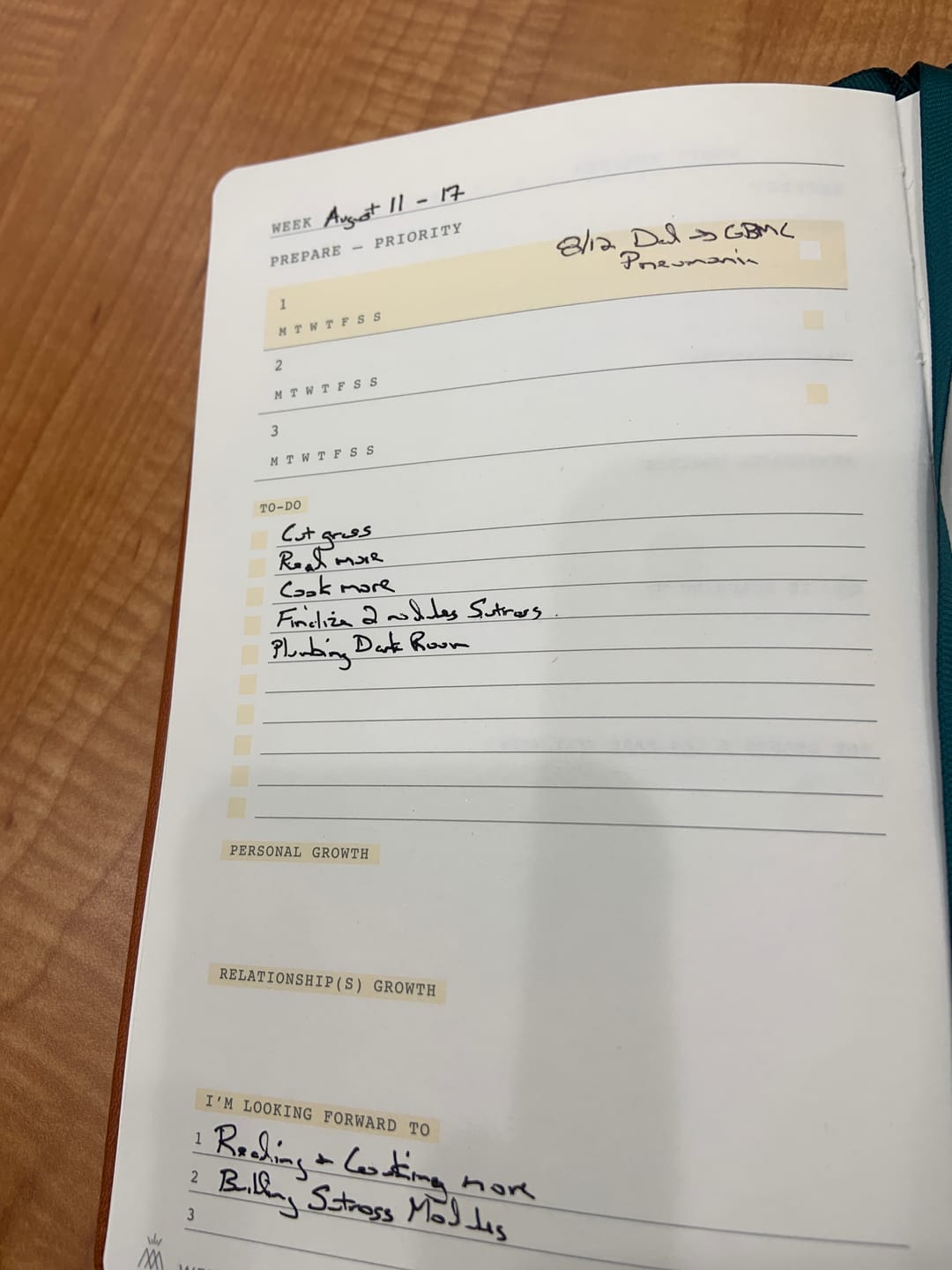 Customer photo review of Monk Manual™ 90-Day Planner