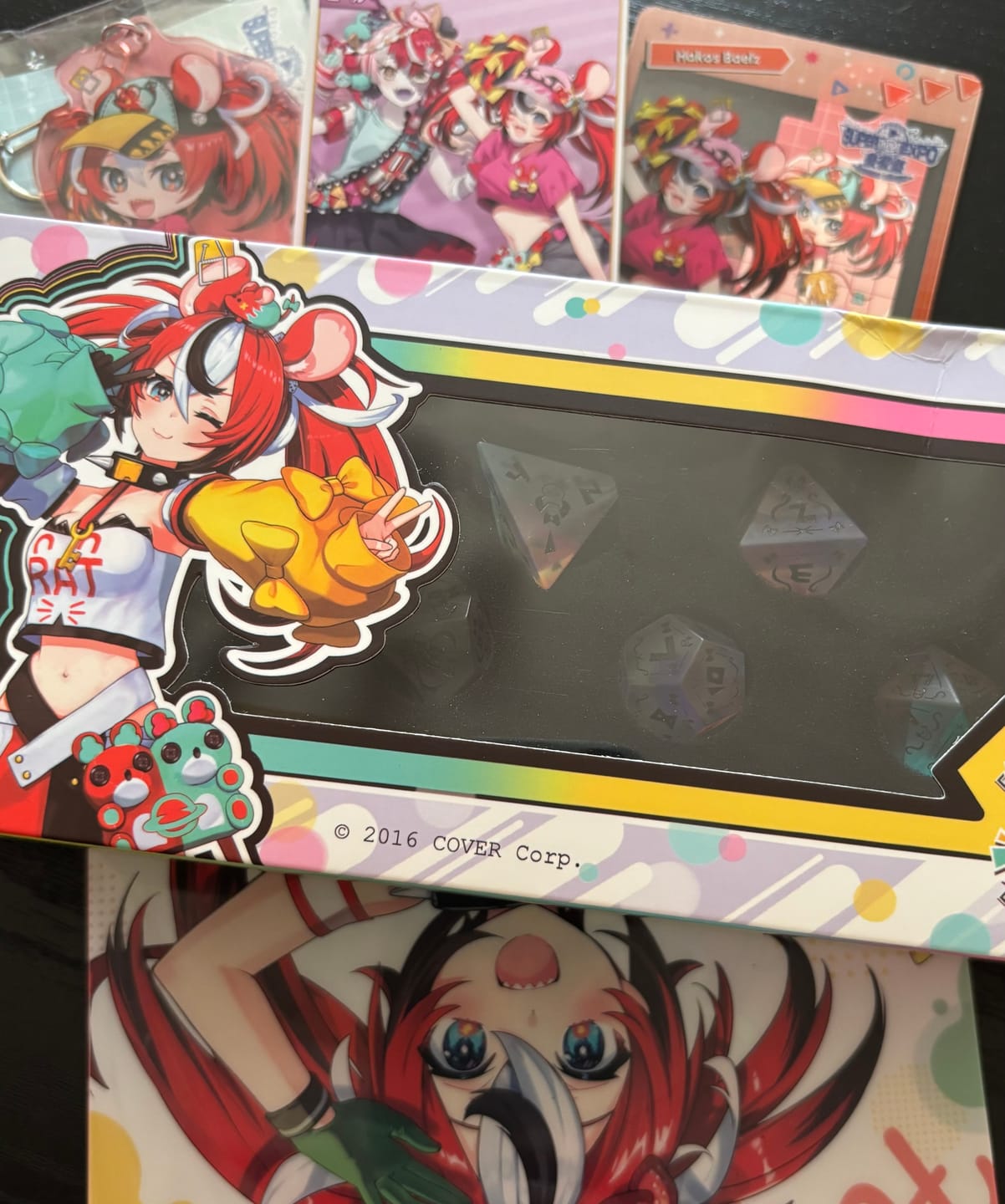 Customer photo review of PRE-ORDER | Baelz Dice Set | hololive x MMG Exclusive