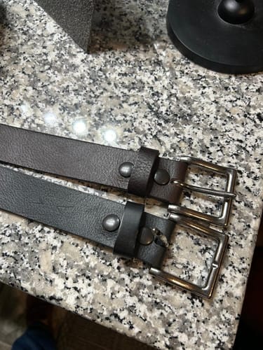 Customer photo review of The Long Haul Belt - Brown Classic 100% Full-Grain Leather Belt