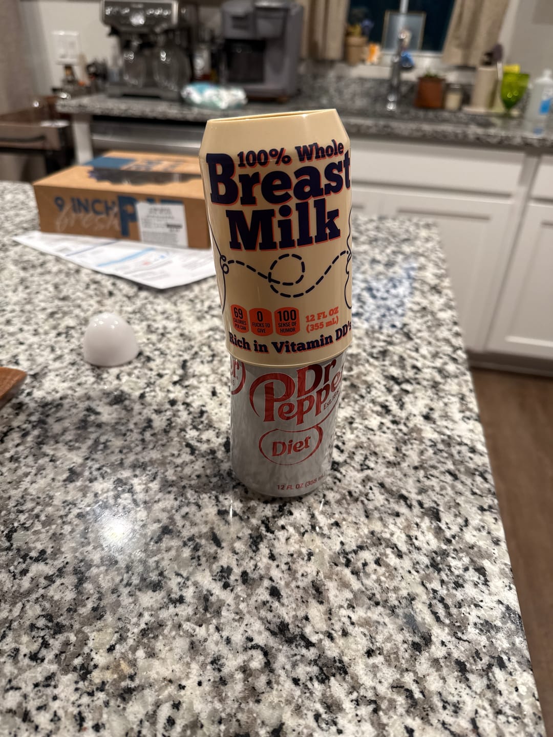 Customer photo review of Breast Milk Beersy Silicone Sleeve Hide-a-Beer Can Cooler