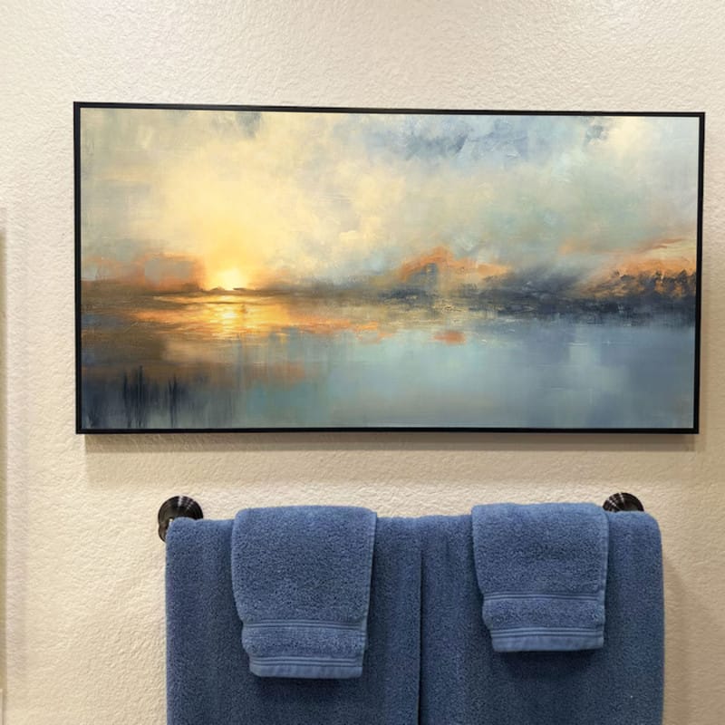Customer photo review of Abstract Painting Canvas #AP193