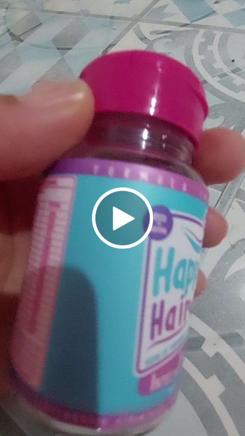 Customer video review of Happy Hair 6 Potes + 6 Potes Grátis + 1 Melatonina + 1 Colágeno + 1 Happy Calm (Total 15 Potes)
