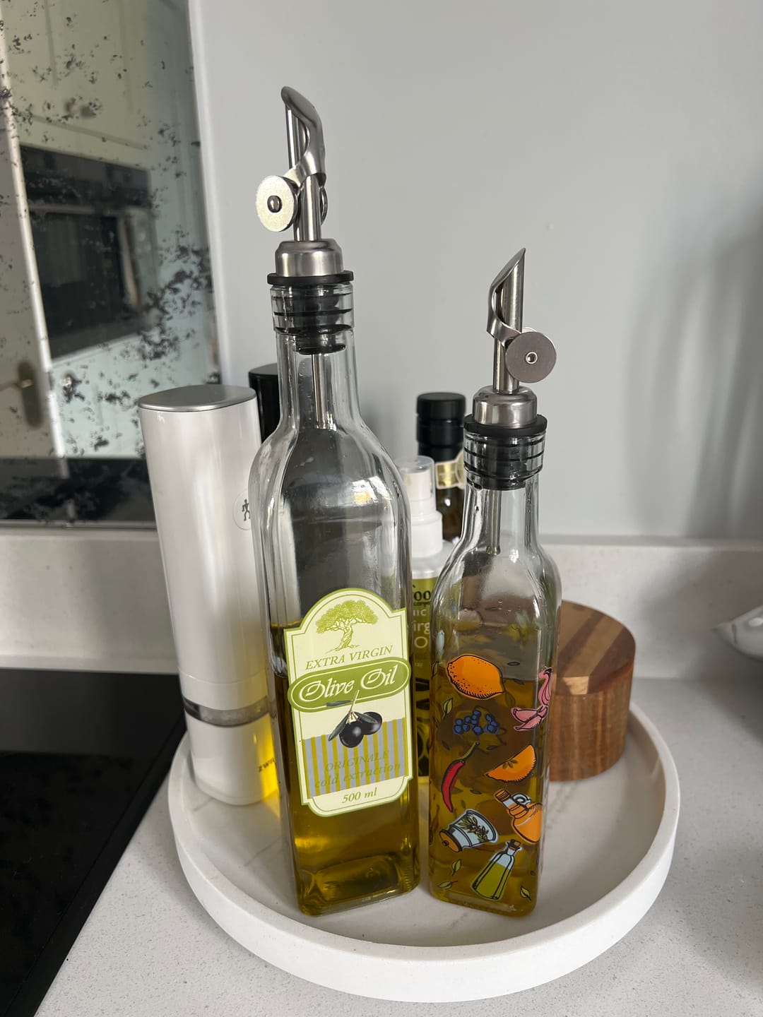 Customer photo review of Oil Bottle Replacement Pourer