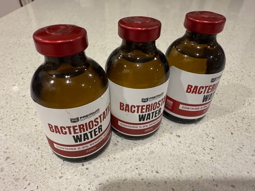 Customer photo review of Bacteriostatic Water