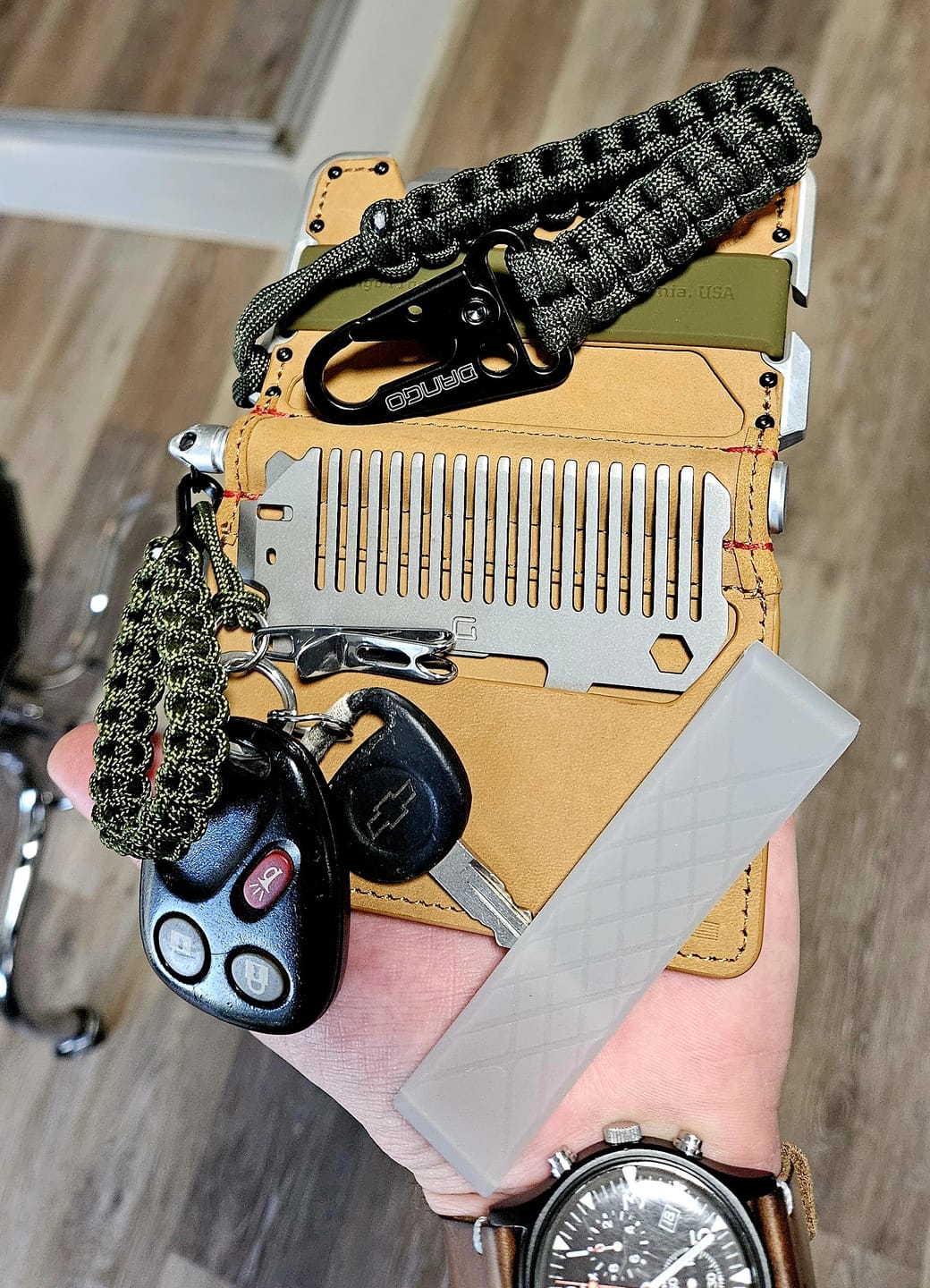 Customer photo review of 3 POCKET BIFOLD WITH PEN CAVITY