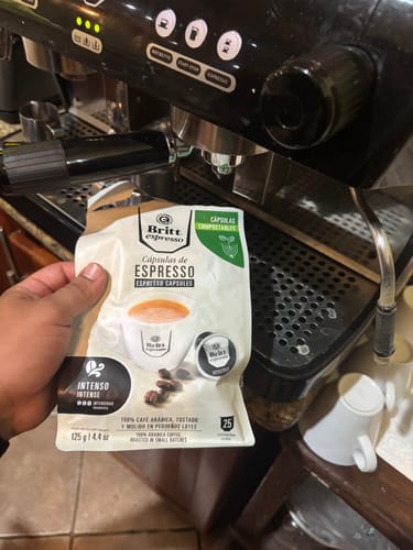 Customer photo review of Britt Espresso Cápsulas Intenso