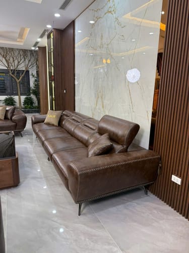 Customer photo review of Sofa văng da 3 chỗ tựa gật gù sang trọng AVIA
