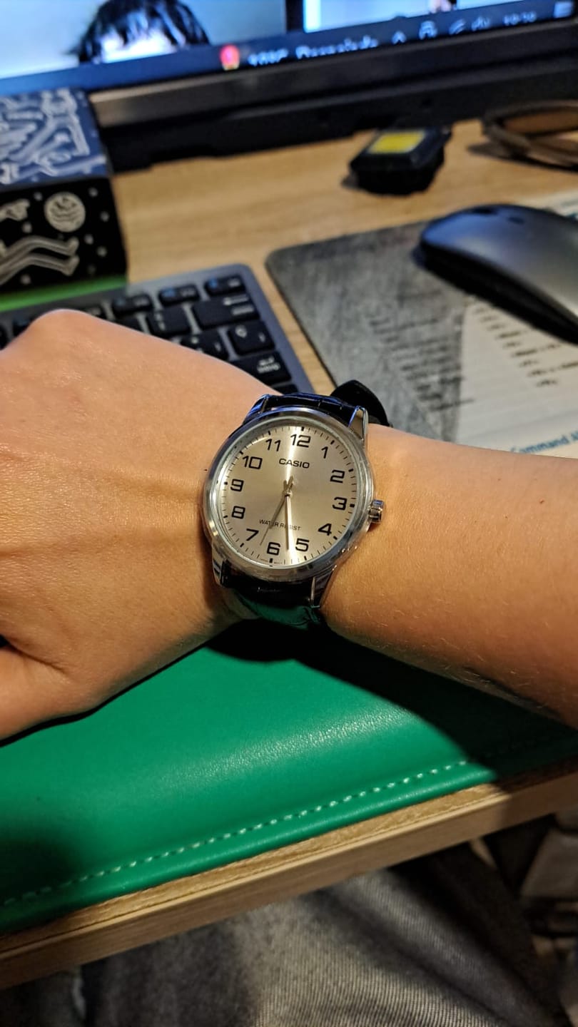 Customer photo review of Reloj Casio Análogo MTP-V001L-7B Correa de Cuero