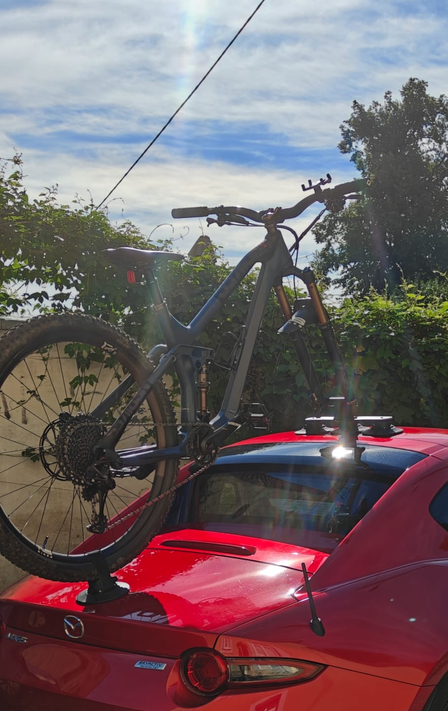 Customer photo review of Bagażnik Rowerowy z Przyssawkam