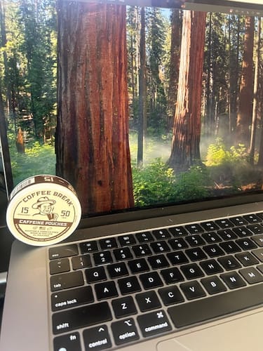 Customer photo review of Coffee Break Caffeine Pouches