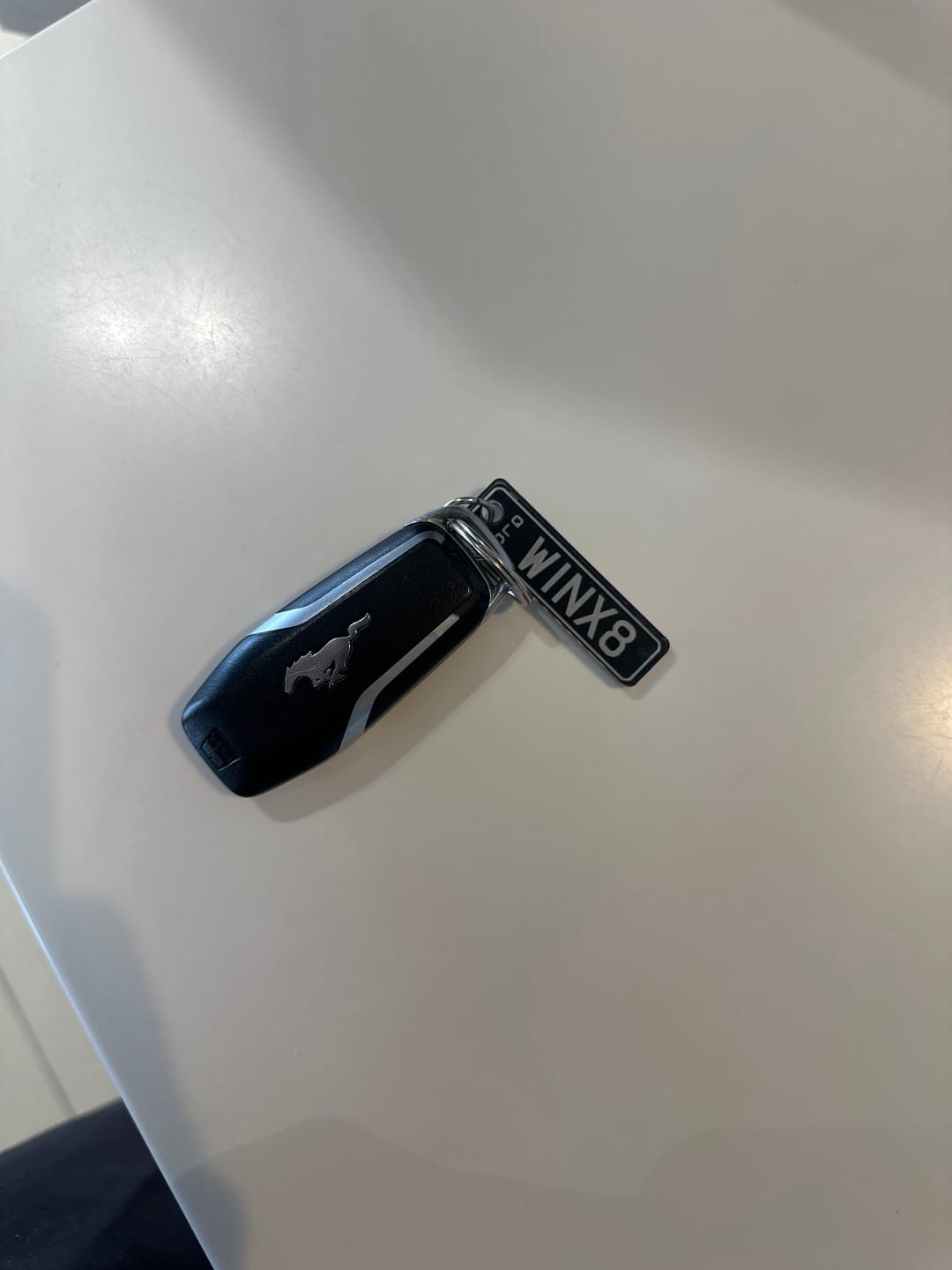 Customer photo review of QLD Classic Licence Plate Custom Keychain