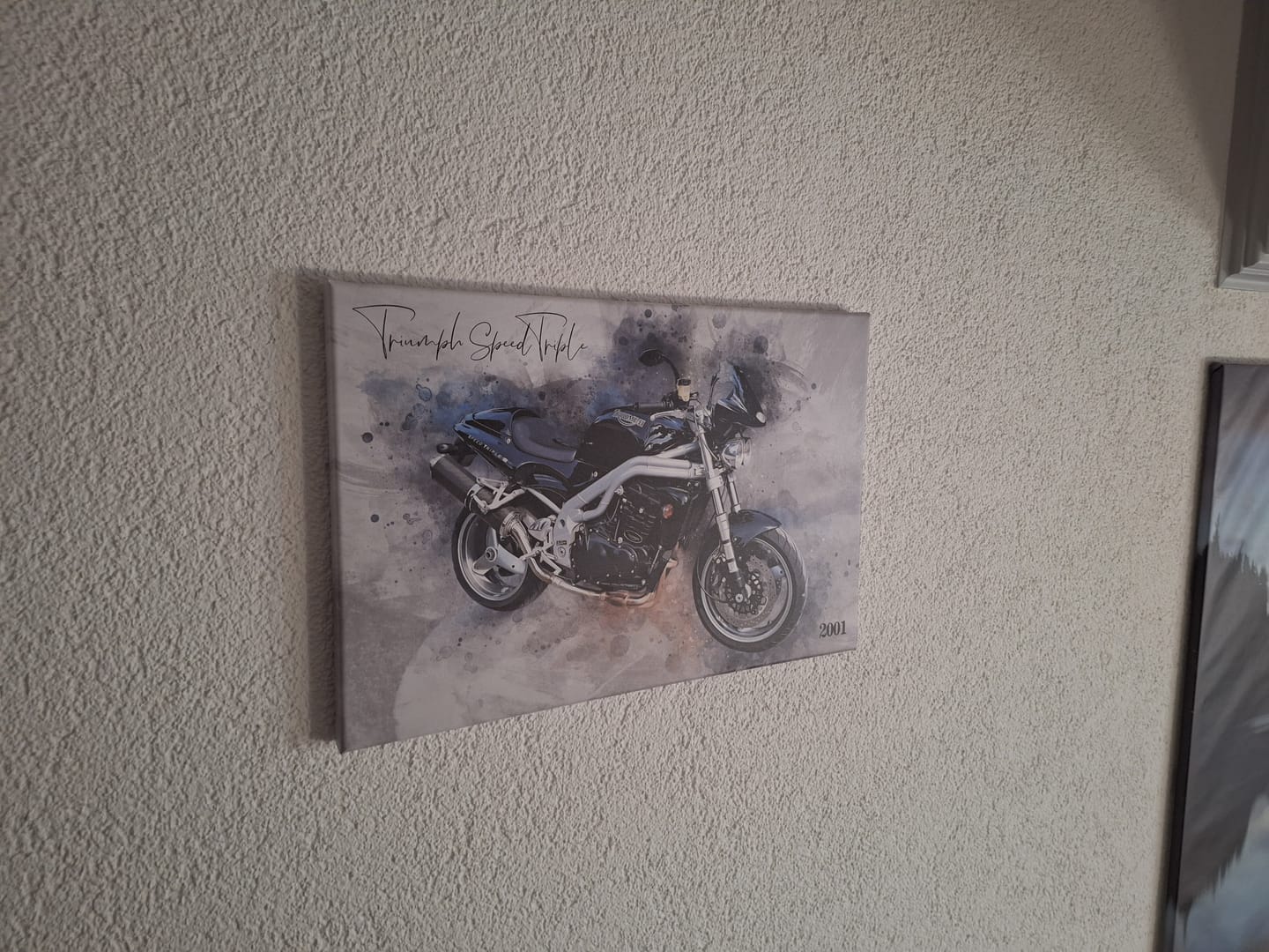 Customer photo review of Dein Motorroad als Aquarell Poster | Geschenk für Motorradfahrer