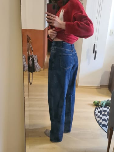 Fernanda P. review of Calça Jeans Wide Leg Buriti Azul Escuro image 1 out of 1